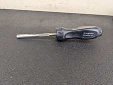 Bq018 Snap-on Tools Black Ratcheting Screwdriver Ssdmr4b Black Hard Handle Bq018 Snap-on Tools Black Ratcheting Screwdriver Ssdmr4b Black Hard Handle