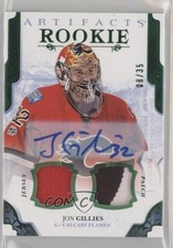 2017 Upper Deck Artifacts Rookies Emerald Materials 8/35 Jon Gillies Auto 1pc9