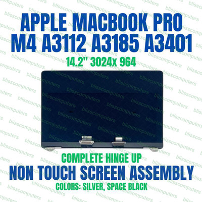 14'' LCD Screen Full Display Assembly Apple MacBook Pro M4 Pro A3401 EMC 8894