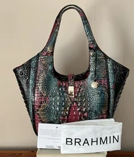 Brahmin Carla Komodo Sunriver Large Tote / Shoulder Bag