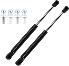 2Pc 13" 100Lb Gas Strut Lift Support with L-Brackets for RV Bed Truck Cap 445N