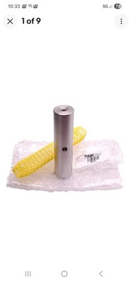 Thorlabs RS4 Pillar Post, ø1in OD x 4in Length, 1/4in-20 Taps, Stainless Steel