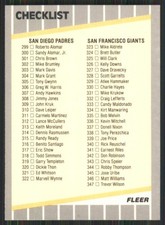 Click to enlarge Checklist 299-395: Padres / Giants / Astros / Expos