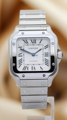 Cartier Santos 35mm x 41.9mm  WSSA0010 Original Papiere + Box