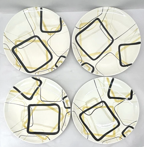 Vintage Red Wing Smart Set Four Dinner Plates 11”  1950s MCM