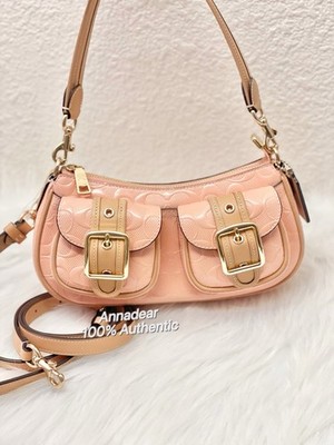 Coach Ashton Shoulder Bag In Signature Leather CER19 in Gold/Faded Blush NWT