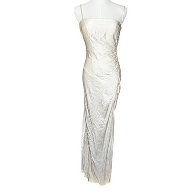fitted lace wedding dress LA LUNE LACE BACK MAXI (BLUE SMOKE)  Thread Rentals