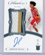 2019-20 Panini Flawless Rookie Patch Autograph #VP-JXH Jaxson Hayes No 24 of 25