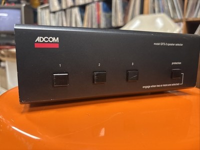Adcom Model GFS-3 / 3-Bank Speaker Selector With Amp Protection USA