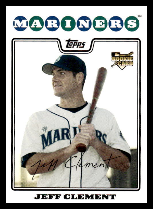 2008 Topps Jeff Clement #286 Rookie Seattle Mariners Baseball Card