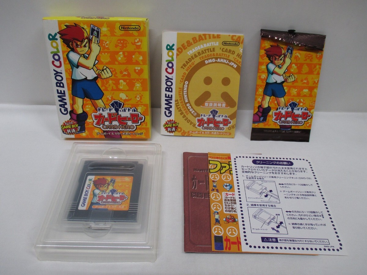 GB -- Trade & Battle Card Hero -- Box. Game Boy, JAPAN Game