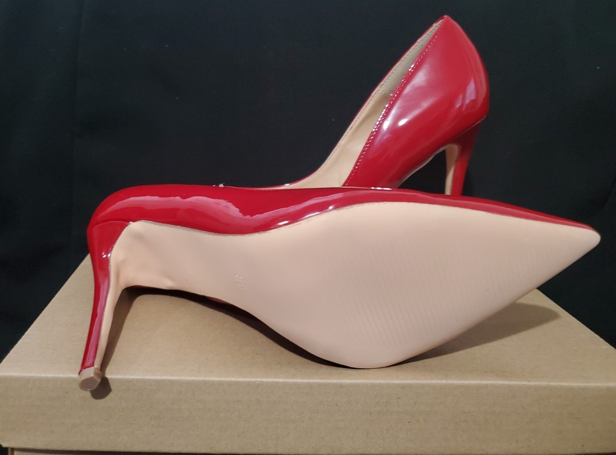 Steve Madden Altisha Red Patent Leather shoes women high