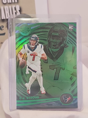 2023 Illusions Rookie CJ Stroud Green #43 RC - HOUSTON TEXANS - Foto 3 di 3