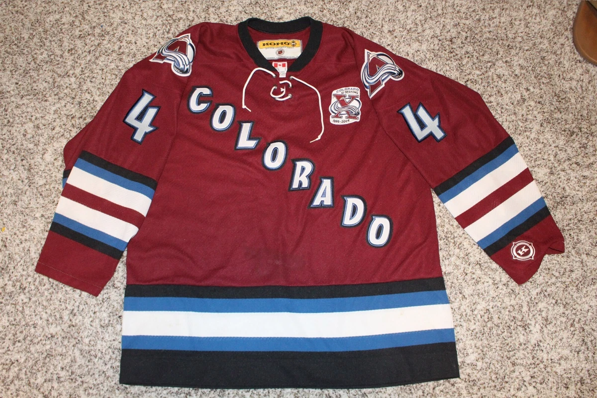 Large Colorado Avalanche Alt 3rd Jersey Rob Blake EUC Sewn