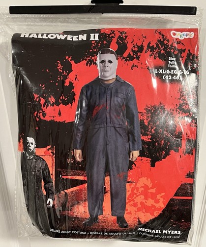 Michael Myers Halloween II Adult L-XL Jumpsuit Mask Costume (42-46) NEW