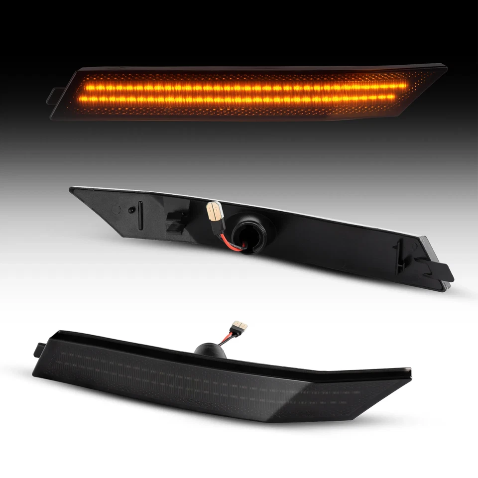 Smoke Front Bumper LED Side Marker Lights For 06-09 Ford Fusion & Mercury Milan Foto 3 de 4
