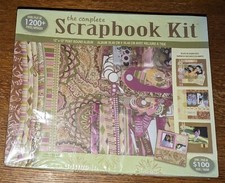 WT The Complete Scrapbook Kit 12x12 Post Bound Album  Embellishments 1200 NEW 