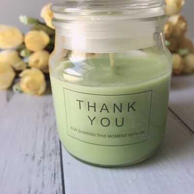 50x Thank You Clear Favour Stickers Wedding Party Baptism Shower Gift Labels