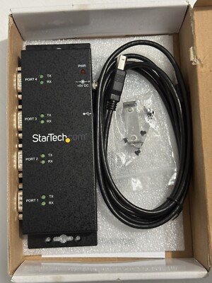 StarTech 4-Port USB to RS232 Serial Hub. Part#ICUSB23241