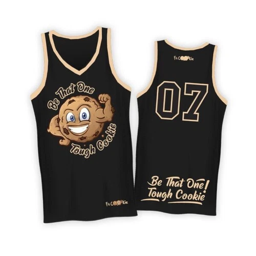 FitCookie Jersey Sport Sleeveless T-shirt Sport Basketball Training Gym Sport