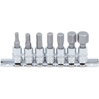 "Bgs Bit-Einsatz-Satz Innensechskant, SW 4 - 12 Mm, Nuss Antrieb (1/4\"), 7-Tlg."