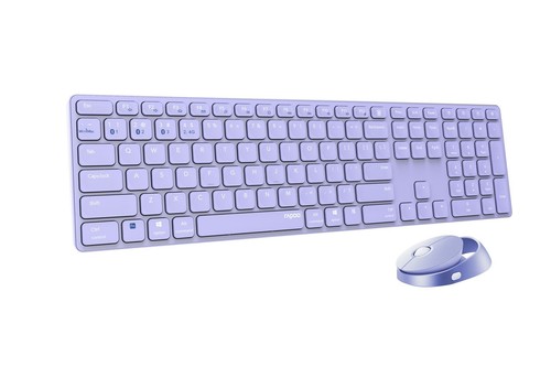 Rapoo 9850M bureau double souris clavier sans fil 1 600 DPI aluminium violet Allemagne - Photo 2/5