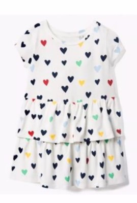 NWT Gymboree ALL SMILES Girls Red Blue Green Hearts Dress 2t