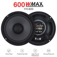 2X 6.5 Inch 600W 2-Way Car HiFi Coaxial Speaker Full Range Stereo Audio Horn