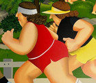 BERYL COOK  "Women Running" Large Original Serigraph  XV/XXVII signed/titled/AP — photo 8