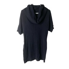 Banana Republic Size Small Luxury Cashmere Blend Black Cowl Neck Sweater Dress