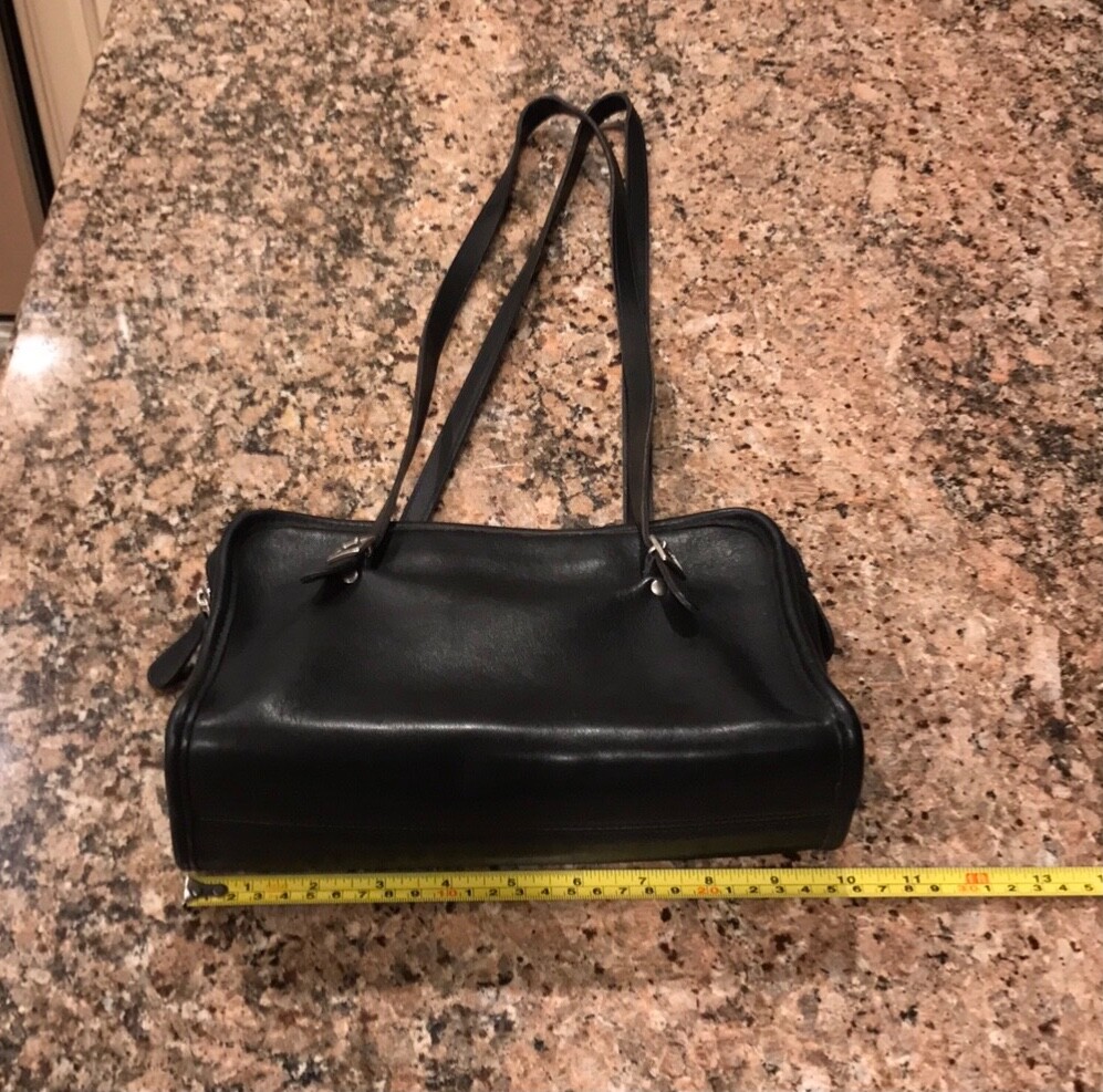 バッグ Vintage COACH Shoulder Bag Leather Black Vintage Coach Black Leather Beckett Shoulder Bag - Etsy