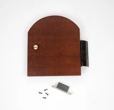 Seiko CLOCK DOOR Vintage 5.5'' x 4 3/4'' MANTLE CLOCK BACK DOOR PARTS REPAIR