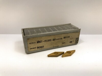 RTW VBGT-21.51E-GP New Carbide Inserts Grade RC807 2pcs