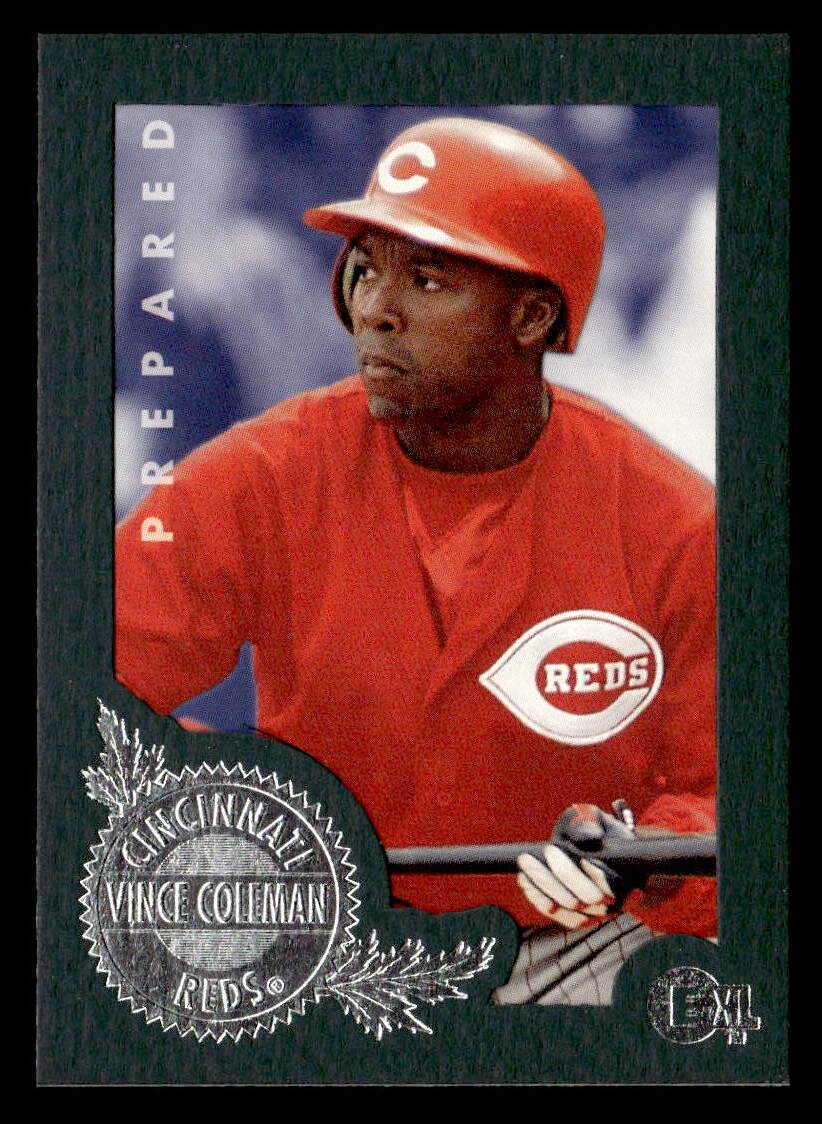 Vince Coleman 1996 E-Motion XL Card #163 Cincinnati Reds | eBay