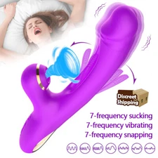 Flapping Rabbit Vibrator Patting Sucking Vibrator G Spot Dildo Sex Toy for Women