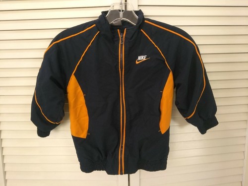 Nike, Youth, Kids, Size 4, Blue, Orange, Full Zipper, Messed Lined, Jacket - Picture 5 of 5