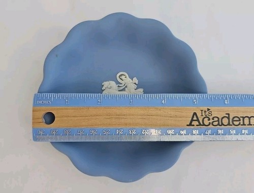 Wedgwood Saucer Bowl Dish Jasper Blue RARE VTG 1956 Made In England - Picture 6 of 6