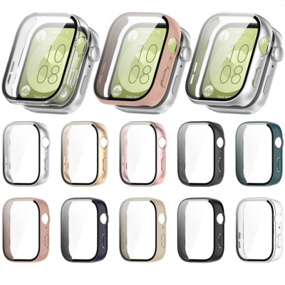 Hülle Für Huawei Watch Fit 3 Smartwatch Schutzhülle Schutzglas Display PC Cover