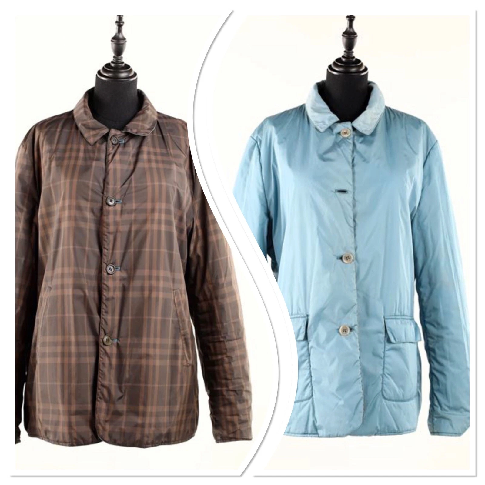 Giacca impermeabile imbottita reversibile Burberry taglia 44