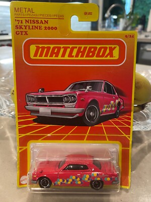 2021 Matchbox Target Retro #9 '71 Nissan Skyline 2000 GTX PINK
