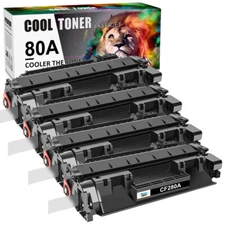 4PK CF280A Toner Compatible for HP 80A LaserJet Pro 400 M401dn M401n MFP M425dn