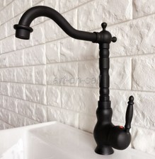 Oil Rubbed Bronze Kitchen Faucet Bathroom Basin Sink Faucet Water Mixer Tap