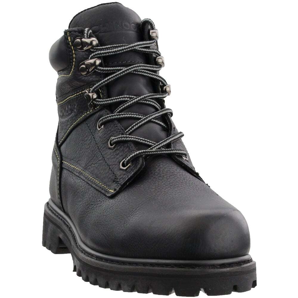 Chinook Mechanic St Steel Toe Work Mens Black Work Safety Shoes 84446
