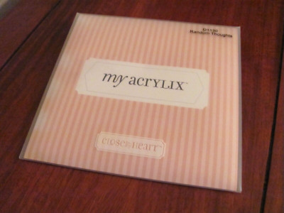 PRE-OWNED CLOSE TO MY HEART MY ACRYLIX ACRYLIC STAMP SET-RANDOM THOUGHTS (D1130)