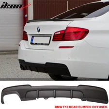 Fits 11-16 F10 5 Series 528i MP Style Rear Bumper Lip Diffuser Single Outlet PP