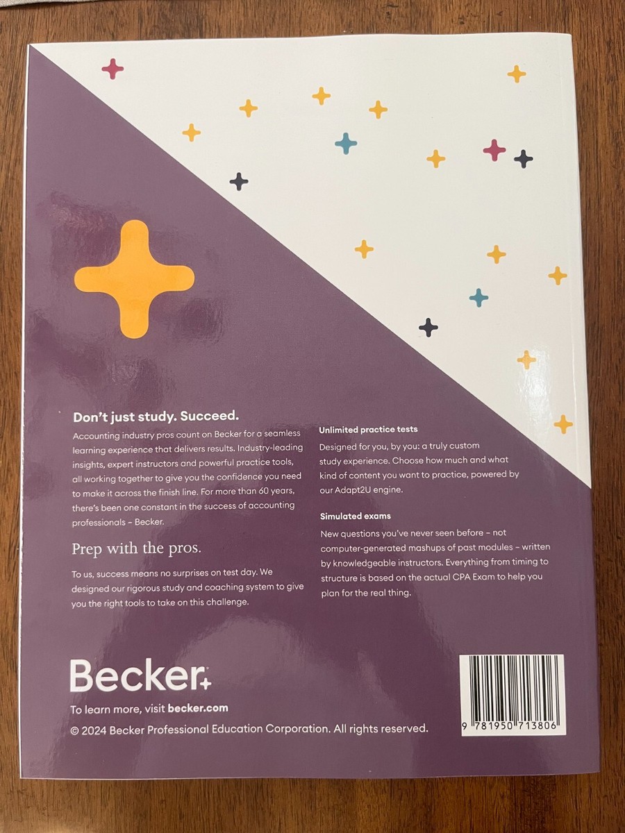USCPA BECKERテキスト　TAC出版　FAR BEC TAX REG Unused 2024 Becker CPA Exam Review Taxation and Regulation (REG