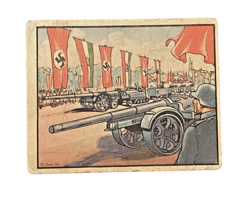 1938 Horrors of War #284 Germany's Amazing Mobile Big Gun Key Card