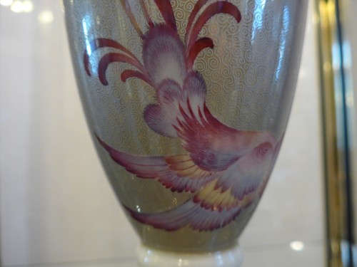 Rosenthal Porzellan Vase Art Deko Tischvase Vogel und zartes Blumendekor - Picture 3 of 11