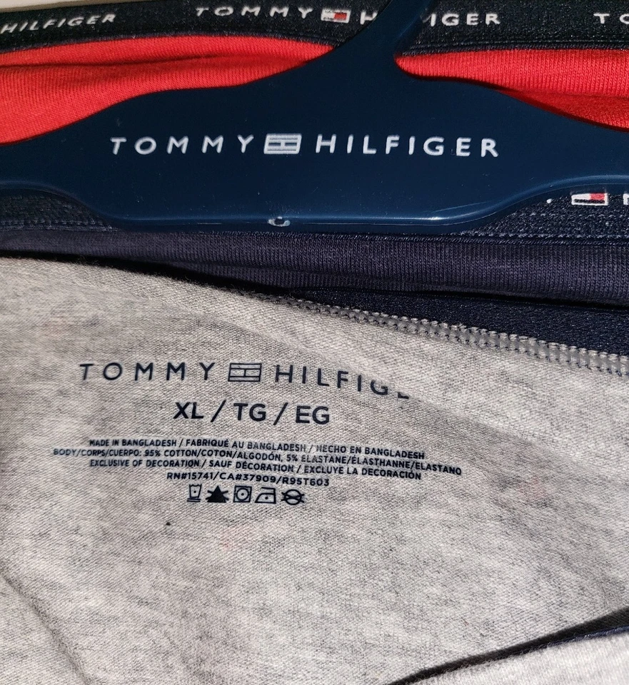 TOMMY HILFIGER 3 pares de bragas de bikini de algodón 3 piezas ropa interior para mujer talla L rosa gris Foto 4 de 4