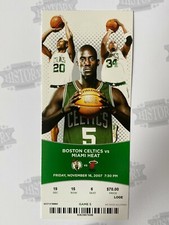 2007 Miami Heat at Boston Celtics Ticket 11/16/07 Championship Season